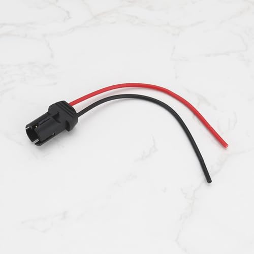 ECSiNG 10 Stück 12 V 24 V T10 Vorverdrahtete Push-Auto-Glühbirnenfassungen Lampenfassung Anschlussverlängerung für W-5W W3W 501 194 LED-Reparatur Armaturenbrett Parkplatz