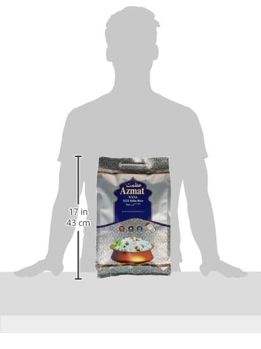 Azmat XXXL 1121 Pakistani Basmati Sella Rice - 5kg Pack - Extra Long Grain Exquisite Premium Quality , Best for Biryani, Pulao, White Rice, Pudding and other Rice-dishes for versatile use