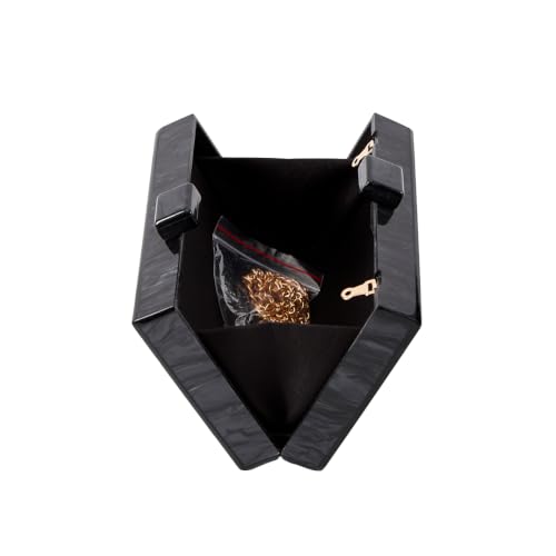 Image of RomanticDesign Women Acrylic Handbag Rattan Woven Pattern Square Box Crossbody Handbag Shoulder Bag Chain Purse