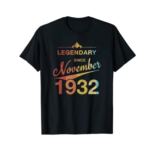 90 cumpleaños Nacido en Noviembre de 1932 Vintage 90 años Camiseta