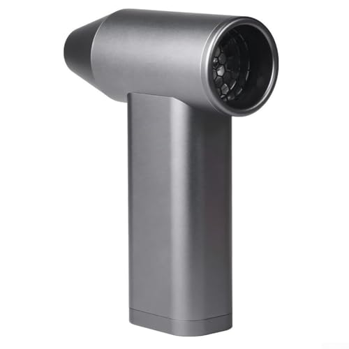 Jotekonoby Car Plus Home Cleaning 130000 RPM Potente ventilador de polvo con USB recargable negro sin escobillas Turbo para soplador (gris)