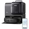 eufy Robot Aspirador Omni E28, Aspirador quitamanchas portátil, Sistema HydroJet, succión Turbo de 20.000 Pa, cepillos desenredantes DuoSpiral, Brazo CornerRover, estación Todo en uno.