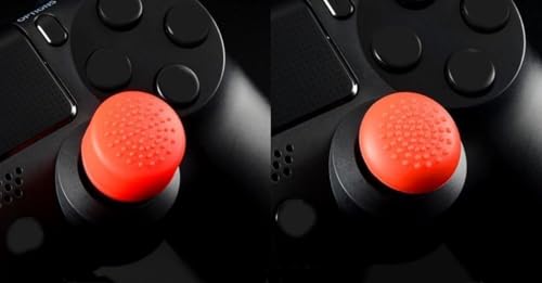 Image of Pack of 8 pcs Analog Controller Gamepad Raised Antislip Thumb Stick Grips Thumbsticks Joystick Cap Cover for PS5, PS4, PS3, Switch Pro, Xbox one, Xbox 360, Wii U, PS2 Controller (Red)