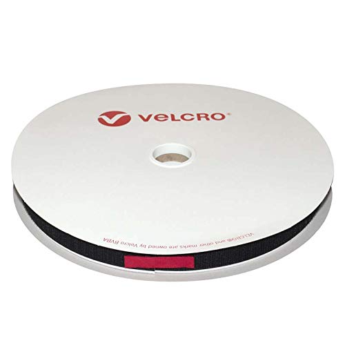 VELCRO® E08802033011425 Bande auto-agrippante à coller partie crochets (L x l) 25000 mm x 20 mm noir 25 m
