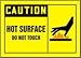 Accuform "Caution Hot Surface - Do Not Touch" Safety Sign, Dura-Fiberglass, 7 x 10 Inches (MWLD610XF)
