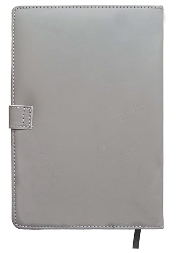 Image of AccuPrints Diary Grey Green Hard Bound A5 or 5.8 * 8.3 inches Notebook Diary with PU Leather Belt Lock Pages 200 for Office (Grey Green)