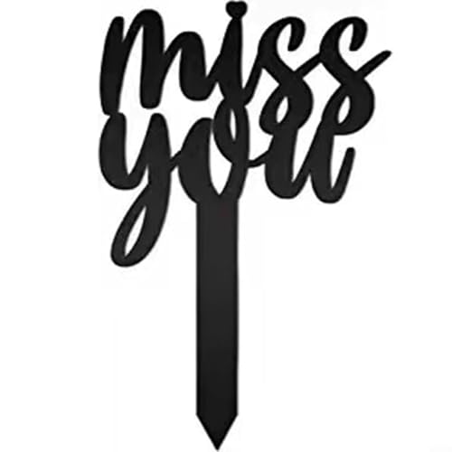 Décoration de jardin pour cimetière Miss You Plaque to Departed Loved Ones