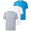 Sky Blue+light Grey+white