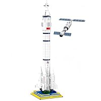 VizBrou Space Shuttle Building Blocks Set, 1436 PCS Exploration STEM Space Rocket Educational Construction Model Toy with Rocket & Launcher for 6-12 Years Old Boys Girls Adults