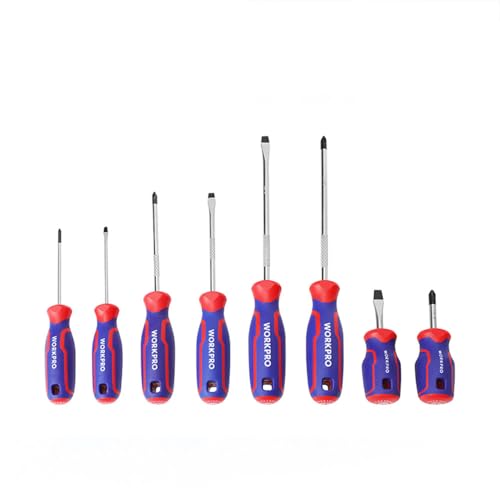 WorkPro 8 tlg universel Jeu de tournevis PH0, PH1, PH2