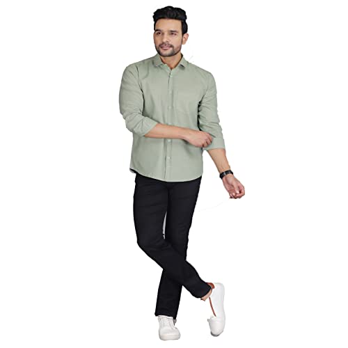 Image of Man Slim Fit Cotton Casual Shirt