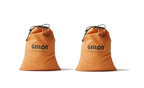 Image of Gellon Water Proof in Umbrella Cloth Shoes Bag for Travel & Storage Travel Organizer for Women & Men Travel Accessories Shoes Cover Pouch for Travel Essentials in 4 Colors (Orange, Pack of 2)