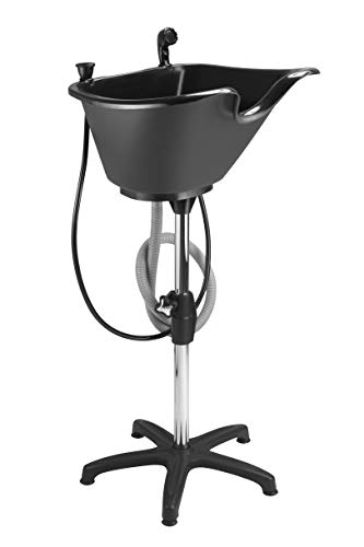 Dompel unidade de lavagem, bacia de shampoo portátil, inclui mangueira de drenagem e torneira com ma