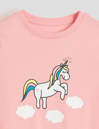Image of Amazon Brand - Symbol Girls Night Dress | 100% Cotton T-Shirt & Pajama Set | Full Sleeves | Age 2-12 Years