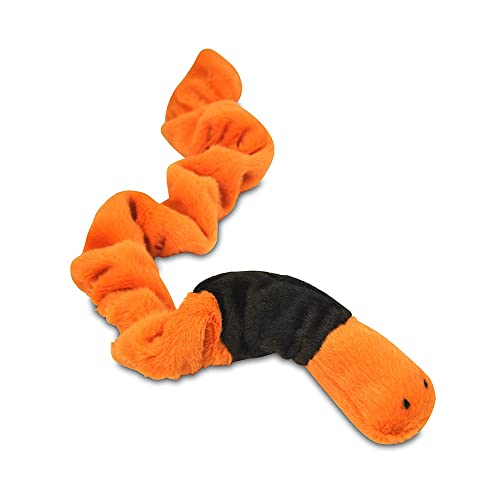 P.L.A.Y. Cute Plush Dog Toys - Bugging Out, Insect Themed Durable Squeaker Chew Toy, Great for Puppies & Small, Medium, Large Dog Breeds - Machine Washable, Recycled Materials (Erwin the Earthworm)
