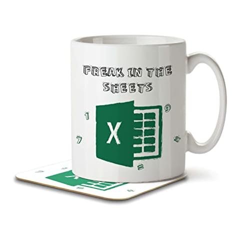 Freak in The (Spread) Sheets. Colleague - Mug and Coaster by Inky Penguin Cover