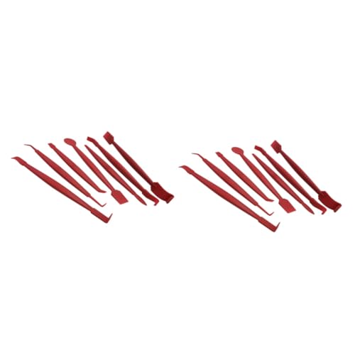 PRETYZOOM 2 Sets 7pcs Film Tool Set Car Film Cutter Tool Tools Wraps Accessories for Automotive Car Window Squeegee Automotive Vinyl Accessories Automotive Accessories Tinting Squeegee Red