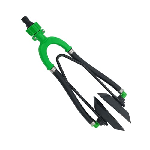 ISURE MARINE Green Universal Round Dual Water Feed Outboard Motor Water Flusher Boat Ear Muff Engine Flusher for Marine