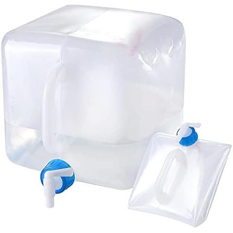 Jarkyfine Wasserkanister Faltbarer 10L Wasserbehälter Mit Hahn inkl Verschluss Wasserhahn und Tragegriff Faltwasserkanister Cover