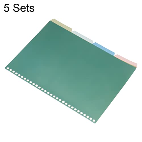 PATIKIL 10.2 X 7.5 Inch Binder Index Divider, Set Of 4 5 Tabs - View #4