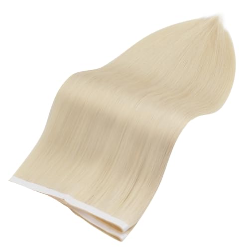 Image of Full Shine Tape in Weft Hair Extensions Human Hair, Ash Blonde 16 Inch | 90g 4 PCS, Invisible Tape in Hair Extensions, Genius Weft, Full Ends, Seamless Blend, Volume Support, Daily Styling