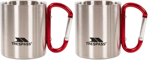 Trespass Bruski Tasse Mixte Adulte, Argent, 1 Unité (Lot de 2)