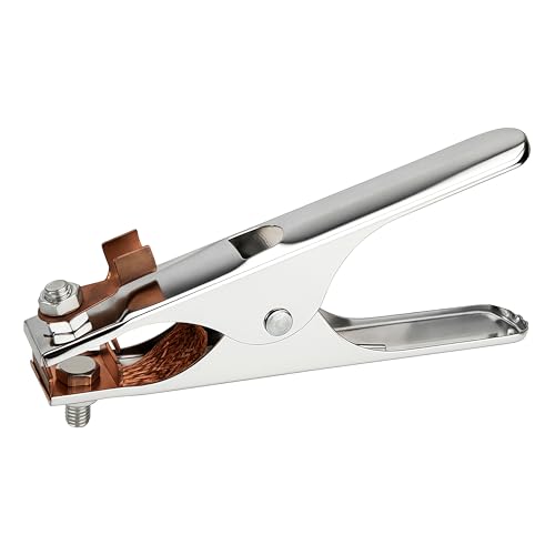 Tunejoy Pince de Masse à Souder 300A Pince de Terre de Soudage Fait de fer + Laiton pour Soudeur MIG MMA TIG ARC Plasma