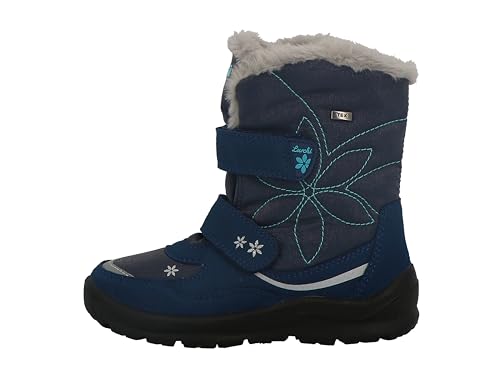 Boys Girls 63L1073007 Snow Boots, Navy Sky Blue, 26 EU Wide, Navy Sky Blue, 26 EU Weit