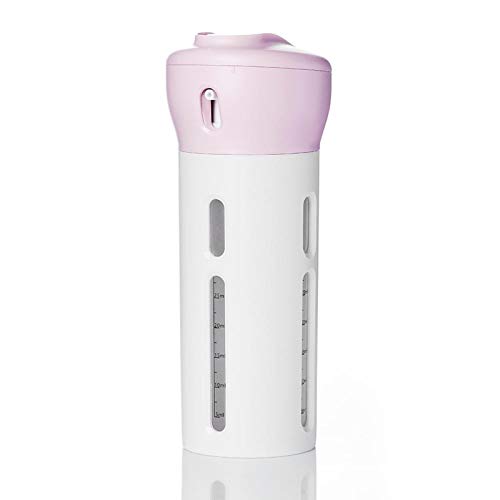 Doneioe – Dispensador de loção de xampu 4 em 1, sabonete portátil vazio para viagem, recipientes de