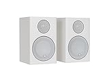 MONITOR AUDIO Radius 90 Bookshelf Speakers, Satin White (Pair)