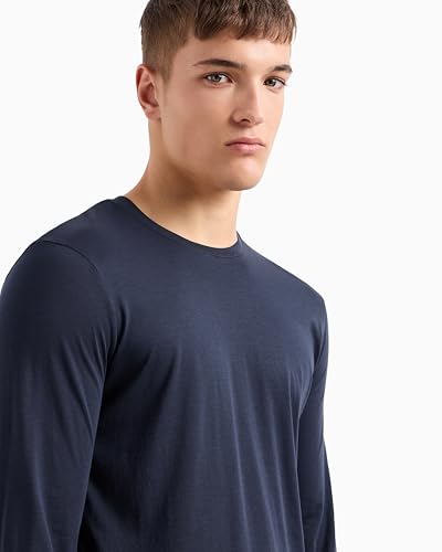 Image of Armani Exchange Men's Basic Long Sleeve Jersey Crew Neck Tee