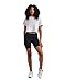 Nike Women's One Classic Short-Sleeve Crop Top (US, Alpha, Small, Regular, Regular, White)