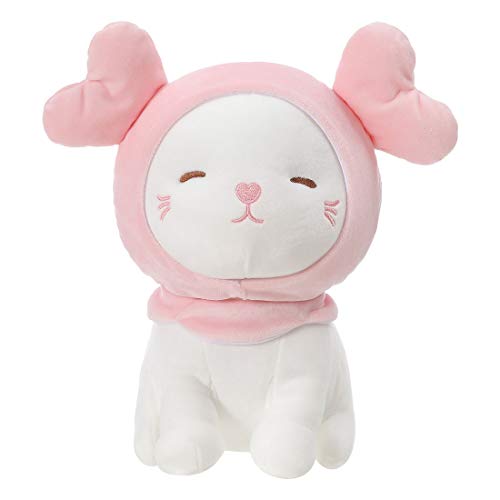 MINISO Kitten Plush Toy Cute Cat Plushies Stuffed Animal Doll Gift Pillow for Boy Girl 10" - Doubel Heart Hat