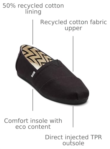 Image of TOMS Women's Alpargata Classic Slip-On Espadrille, Textile Upper