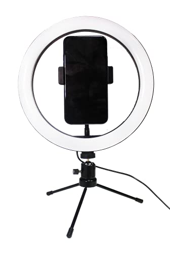 GLAMCOR Sunrise ECO Plus Pro Kit | Professional Portable and Foldable LED Ring Light (White)