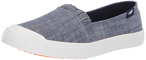 Rocket Dog Women's CLEA Dean Cotton Boat Shoe, Blue, 10