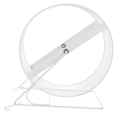 ibasenice Hamster Laufrad Mit Saugnapf Hamsterrad Drahtgeflecht Hamsterrad Hamsterlaufrad Spielzeug mit Halterung Stummlaufrad für Hamster Eichh?rnchen Kleintiere Hedgehog Wheel