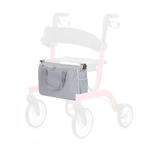 Image of Replacement Parts for Drive Nitro Aluminum Rollator, high-Capacity Storage, Suitable for Walking aid Accessories for the Elderly and Rollable Folding Walking aids. (Gray)