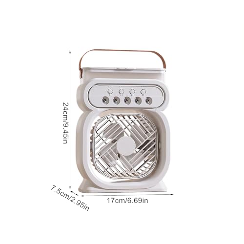 Ventilateur de brume d'eau portable veilleuse 7 couleurs design - 6