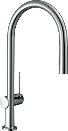 hansgrohe Talis M54 Mitigeur de cuisine 210, avec douchette extractible 2 jets, chromé, 72800000