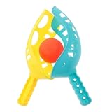 Generisch Mini Hockey Wurfset - Helles Fang-Spiel | Werfen und Fangen Ball | Eltern-Kind Spielzeug Handrelais, Lacrosse Schläger Schaufel Bälle, Langlebiges Pp Material, Sportausrüstung