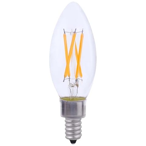 Goodlite C32 LED Chandelier Bulb, Torpedo Tip, 7W (80W Equal), Dimmable, 800 Lumens, Neutral White 3500k, 15k Hrs, Eco-Friendly, Ideal for Candelabra & Decorative Lighting, E12 Base, 1ct. (G-20144) Cover