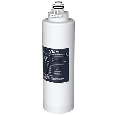 Viomi Replacement Filter Cartridge for Under Sink Water Filter, 0.5 Micron Filtration, Reduces PFAS, Lead, Chlorine, Bad Taste & Odor, NSF/ANSI 372, 42, 53 Certified, 10,000 Gallons Lifespan
