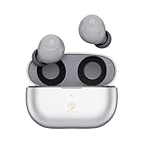 ROSESELSA Ceramics X True Wireless Stereo Earbuds, ANC Headphones with 4 HD Mics, IPX5 Sweat Resistant Anti-Wind Earphones, LDAC, 40H Gaming Mode Dual Connectivity (Metallic Grey R3)