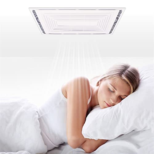 Ventilador de techo 30×60CM, ventilador extracto doble motor rectangular de alta potencia, ventilador extractor silencioso y potente para baño miniatura 4