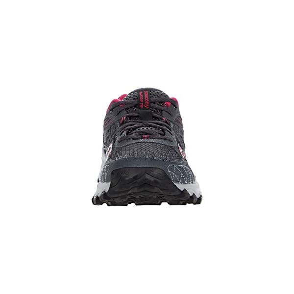 Saucony Women's Grid Raptor TR 2 Running Shoe, Charcoal/Pink, 9