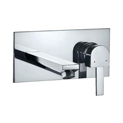 JAQUAR D ARC Series Wall Mounted HOT and Cold Basin Mixer/TAP (Chrome) | Right Hand Side Lever, Brass Body Water Tap/Faucet/Cock for Bathroom/Kitchen Wash Basin | DRC-CHR-37233NK