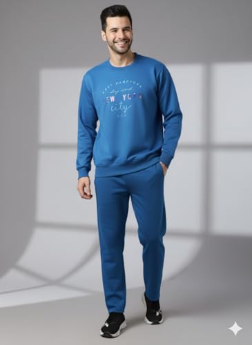 Image of Mack Jonney Graphic Print Track Suit for men | Co-ord Set | Warm Fleece Tracksuit Set | Full Sleeve Sweatshirt