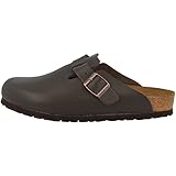 Farbe: dunkelbraun BIRKENSTOCK Boston Clogs Leder Unisex- Erwachsene Brown