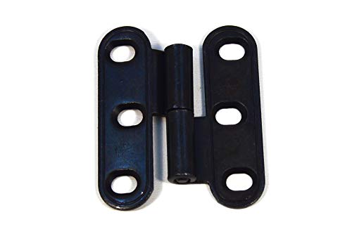 Cerniera piatta in ferro per porte a incasso nero restaurierungshop guarnizioni vintage Schabby nastro per mobili sinistra